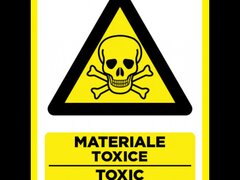 Placuta pentru materiale toxice toxic materials