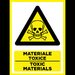 Placuta pentru materiale toxice toxic materials